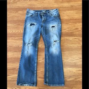 Silver pioneer bootcut jeans size 14/31L